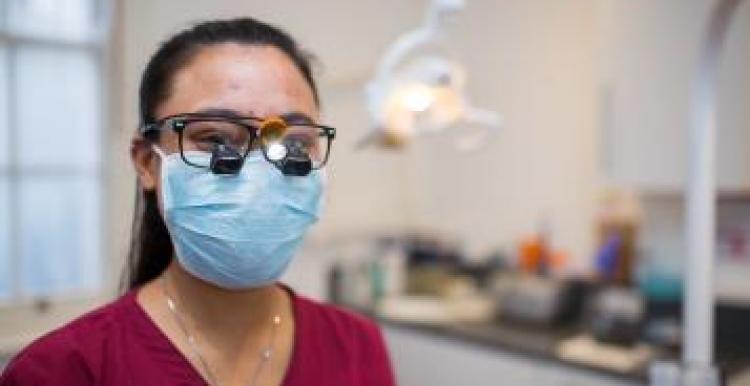 Dentist in mask