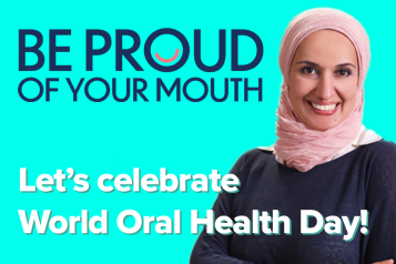 World Oral Health Day woman in hijab