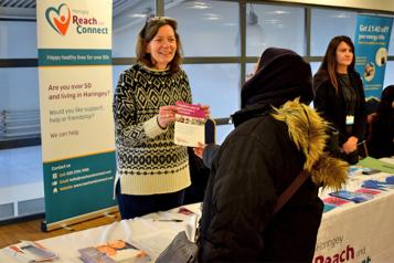 Reach and Conncet stall at an event