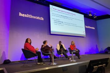Panel at Healthwatch Conference 2024
