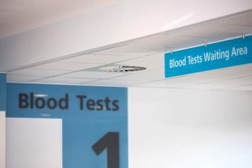 Blood Tests Sign